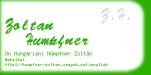 zoltan humpfner business card