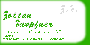 zoltan humpfner business card